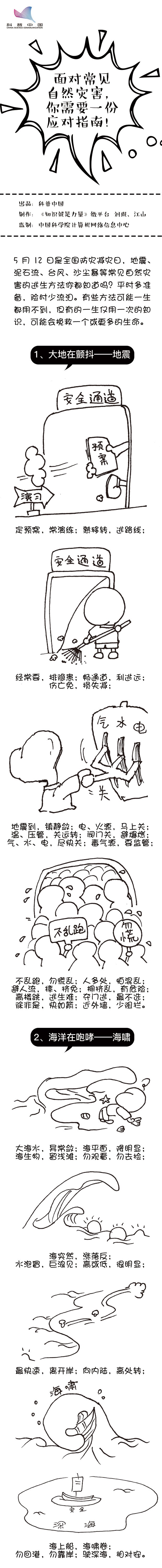 面對自然災(zāi)害，一圖告訴你如何應(yīng)對