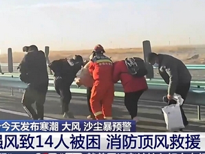 【新聞直播間】突遇13級強(qiáng)風(fēng)旅游團(tuán)被困大巴 消防頂風(fēng)接力救援